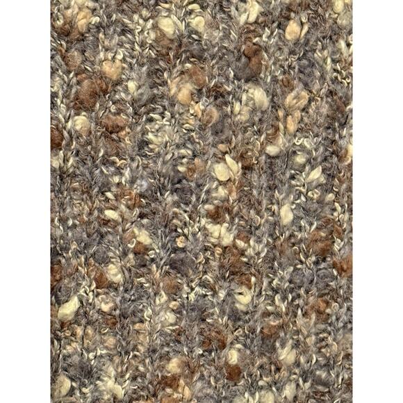 Susan Bristol Cardigan 3/4 Sleeve Nubby Fuzzy Sweater, 1X - Picture 3 of 4